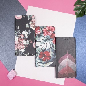 Xiaomi Redmi Note 10 5G / Poco M3 Pro / Poco M3 Pro 5G Smart Trendy fliptok rózsa mintával
