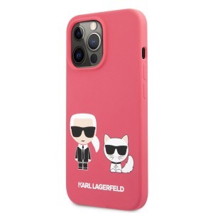 iPhone 13 Pro Karl Lagerfeld Karl Choupette szilikon tok rózsaszín (KLHCP13LSSKCP)