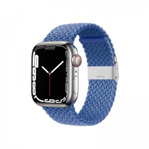 Apple Watch 38/40/41 mm Crong Wave Band Fonott szíj kék