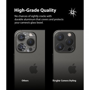 iPhone 13 Pro / 13 Pro Max Ringke hátlapi kameralencse védő keret fekete