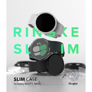 Samsung Galaxy Watch 4 44 mm Ringke Slim tok 2x átlátszó/szürke