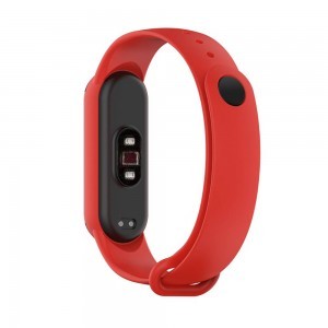 Xiaomi Mi Smart Band 5 / 6 Szilikon óraszíj piros