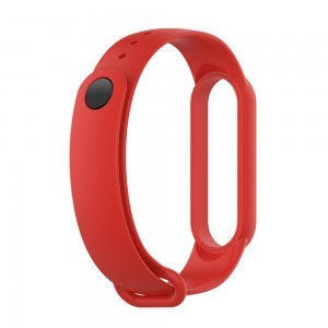 Xiaomi Mi Smart Band 5 / 6 Szilikon óraszíj piros
