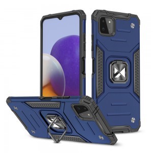 Samsung Galaxy A22 4G Wozinsky Ring Armor Case Kickstand telefontok kék