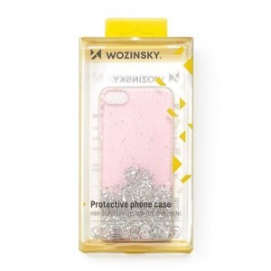 Samsung Galaxy A22 4G Wozinsky Star csillogó flitteres tok rózsaszín