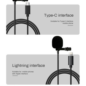 LituFoto VV10 lavalier, csíptetős mikrofon USB Type-C csatlakozóval-7