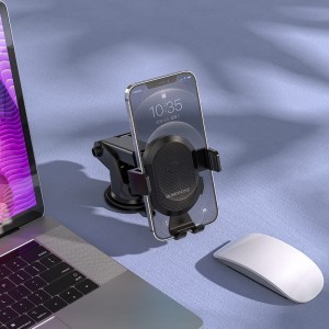 Borofone BH39 Univerzális autós telefontartó műszerfalra vagy szélvédőre fekete-4