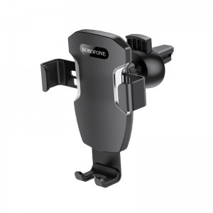 Borofone BH55 Fenix Gravity autós telefontartó szellőzőre fekete / Ezüst