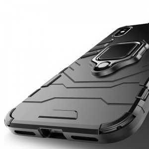 Xiaomi Poco M4 Pro 5G Ring Armor tok kihajtható támasszal fekete