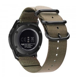 Samsung Galaxy Watch 4 40 / 42 / 44 / 46 mm Tech-Protect Scout óraszíj khaki színben
