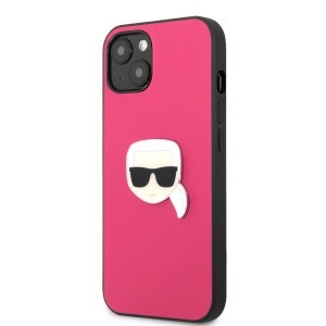 iPhone 13 Karl Lagerfeld KLHCP13MPKMP Ikonik Karl Head PU tok pink