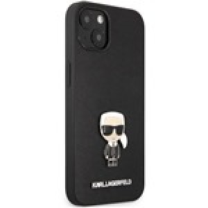iPhone 13 Mini Karl Lagerfeld PU Saffiano Ikonik tok fekete (KLHCP13SIKMSBK)
