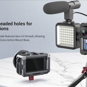 SmallRig Cage DJI Osmo Action akciókamerához (mikrofonadapterrel kompatibilis) (CVD2475)-4