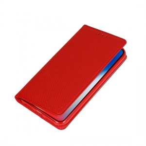 Samsung M11 Telone mágneses fliptok piros