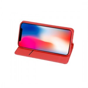 Samsung S10+ Plus Telone mágneses fliptok piros