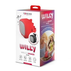 Forever Willy ABS-200 Bluetooth hangszóró piros-fekete