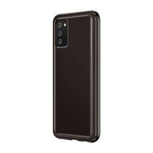 Samsung A03s Samsung EF-QA038TBEGEU Clear Cover gyári védőtok fekete