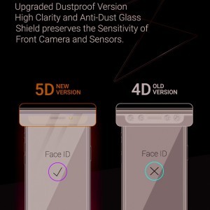 Samsung Galaxy A03s Roar 9H kijelzővédő üvegfólia 5D fekete
