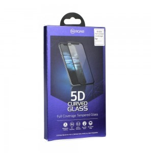 Samsung Galaxy A03s Roar 9H kijelzővédő üvegfólia 5D fekete