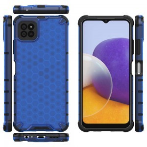 Samsung Galaxy A22 5G Honeycomb armor TPU tok kék