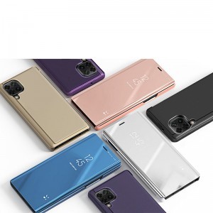 Samsung Galaxy A22 4G Clear View fliptok pink