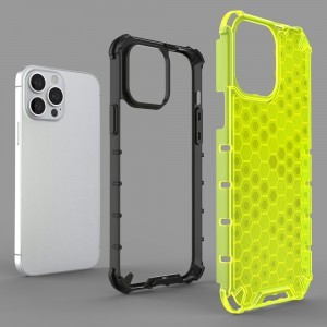 iPhone 13 Pro Max Honeycomb armor TPU tok átlátszó