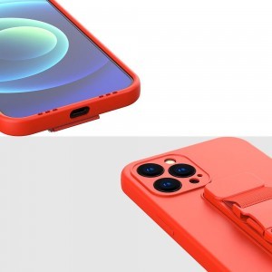 Xiaomi Redmi 9 Rope TPU gél tok pánttal piros