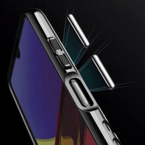 Samsung Galaxy A03s Thunder fokozott védelmet biztosító flexibilis TPU tok fekete