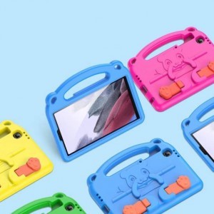 Apple iPad 7/8 10.2 2019/2020/2021 Dux Ducis Panda Szilikon tok gyerekeknek kék