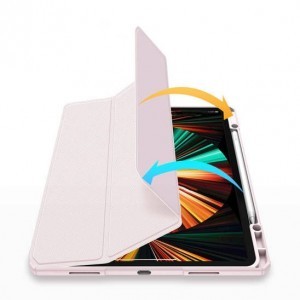 iPad Pro 12.9'' 2018/2020/2021 Dux Ducis Toby Wallet tok rózsaszín