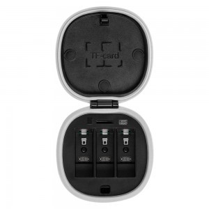 TELESIN 3 foglalatos vízálló Allin töltődoboz GoPro Hero 8 akciókamerához + 3 akkumulátor (GP-BNC-803)-1