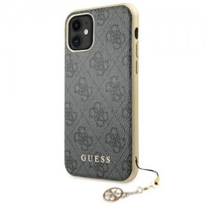 iPhone 11 GUESS GUHCN61GF4GGR 4G Charms tok szürke