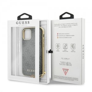 iPhone 11 GUESS GUHCN61GF4GGR 4G Charms tok szürke