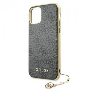 iPhone 11 GUESS GUHCN61GF4GGR 4G Charms tok szürke