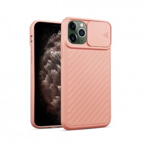 iPhone 13 TPU tok kameralencse védővel rózsaszín Alphajack