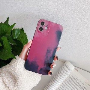 iPhone 13 TPU tok színes mintával Alphajack (C1) lila rózsaszín