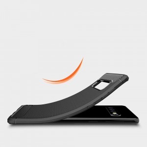 Xiaomi Redmi 9 Carbon szénszál mintájú TPU tok fekete