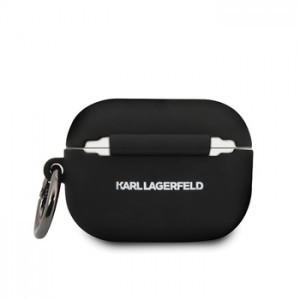 Airpods Pro 1/2 Karl Lagerfeld Ikonik szilikon tok fekete (KLACAPSILGLBK)