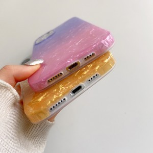 iPhone 13 TPU tok színes mintával Alphajack (P3) lila-rózsaszín