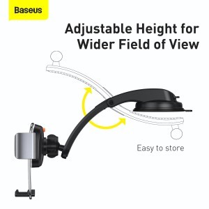 Baseus Easy Control autós telefotartó szellőzőre és műszerfalra szürke