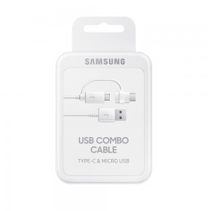 Samsung EP-DG930DWE Type C / micro USB kábel Fehér