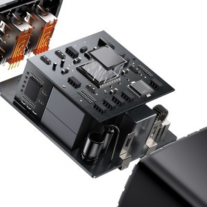 Baseus Compact fali töltő adapter 2xUSB + Type C PD 3.0 QC 3.0 30W 3A fekete