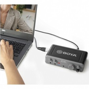 Boya BY-AM1 Két csatornás USB audio mixer / konver-1