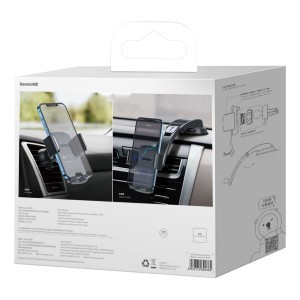 Baseus Easy Control autós telefotartó szellőzőre és műszerfalra fekete