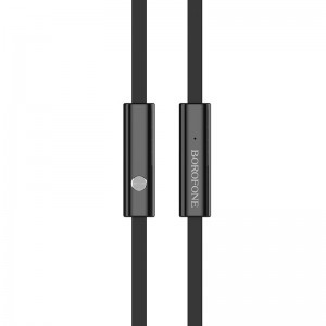 Borofone Rithym BM26 fülhallgató mikrofonnal fekete 3.5mm jack