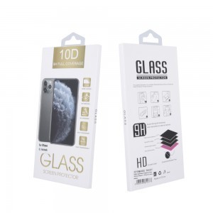 Realme 8 5G Kijelzővédő 10D üvegfólia fekete kerettel