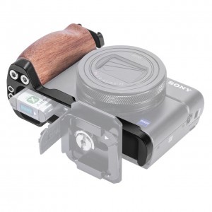 SmallRig L-Bracket, L-konzol fa markolattal, vakupapucs foglalattal Sony RX100 III/IV/V(VA)/VI/VII kamerákhoz (LCS2438)-4