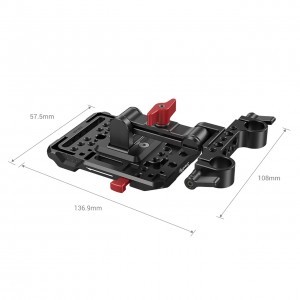 SmallRig V Mount Battery Plate, akkumulátor adapter állítható karral (2991)-7