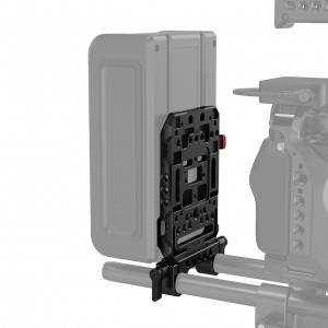 SmallRig V Mount Battery Plate, akkumulátor adapter Dual 15mm Rod Clamp, rúdbilincs csatlakozással (3016)-3