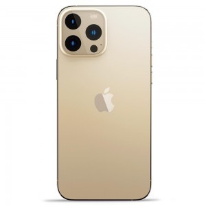 iPhone 13 Pro / 13 Pro Max Spigen Optik.TR 2x kameralencsevédő 9H üveg arany színben  (AGL04034)